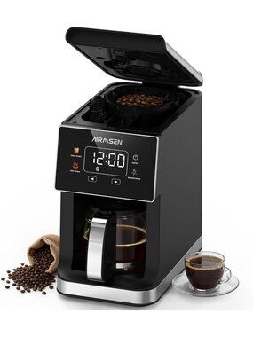 5-Cup Grind & Brew Coffee Maker with Built-In Grinder for Fresh Coffee